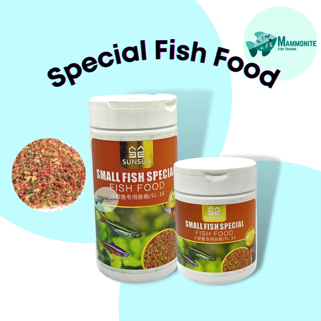 Sunsun Special Mix Fish Food for Small Fish SL-15 SL-16 | Shopee ...