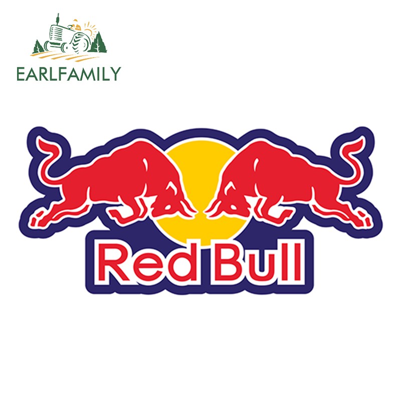 EARLFAMILY 13x6cm Red Bull Funny Car Stickers Motorcycle Bumper Window  Vinyl Decals Car Accessories 【Customize any size and picture】