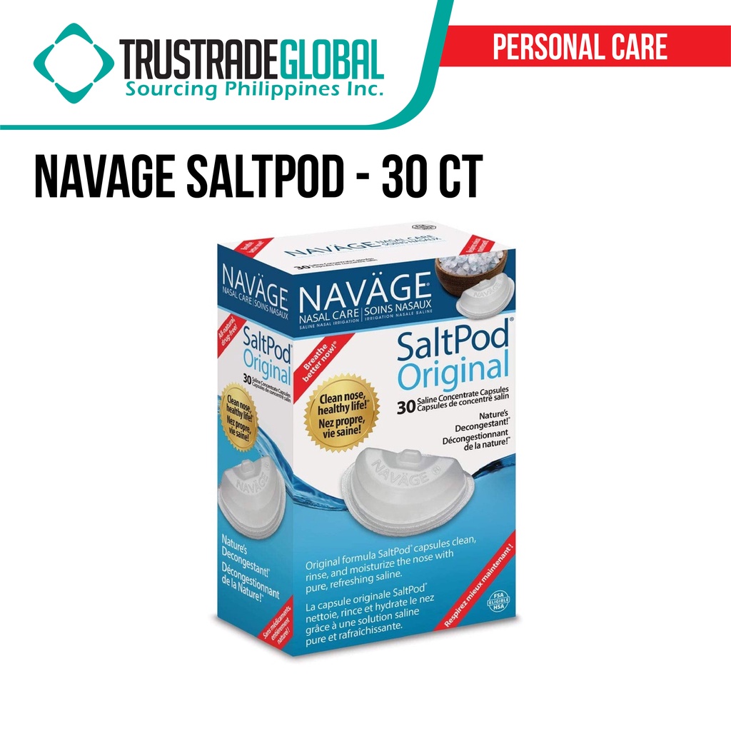 Navage Nasal Care Salt Pod 30 CT Navage Nasal Hygiene System
