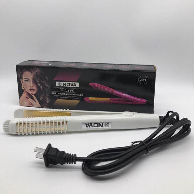 Nova Jc 5298 2in1 Hair Curler Straightener Shopee Philippines 