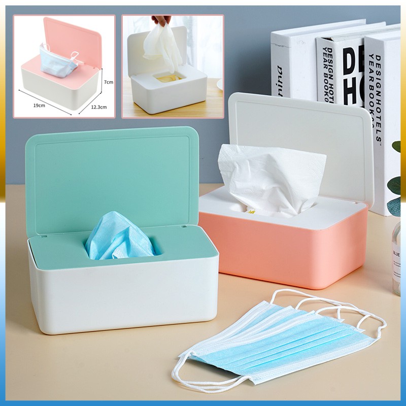 COD Storage Box Face Mask Dispenser Mask Storage Box Wet Tissue Tissue