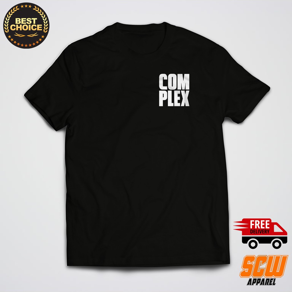 COMPLEX TSHIRT SMALL LOGO HIGH QUALITY COTTON | Shopee Philippines