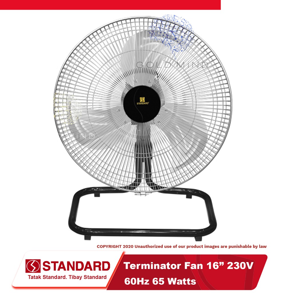 Standard electric fan deals watts