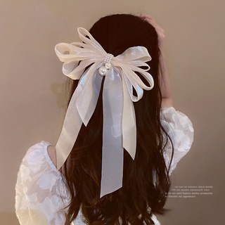 Free Shipping Black Silk Big Bow hairpins for hair women spring Hair clip  Korean Fashion Wholesale Hair Accessories for Girls - AliExpress