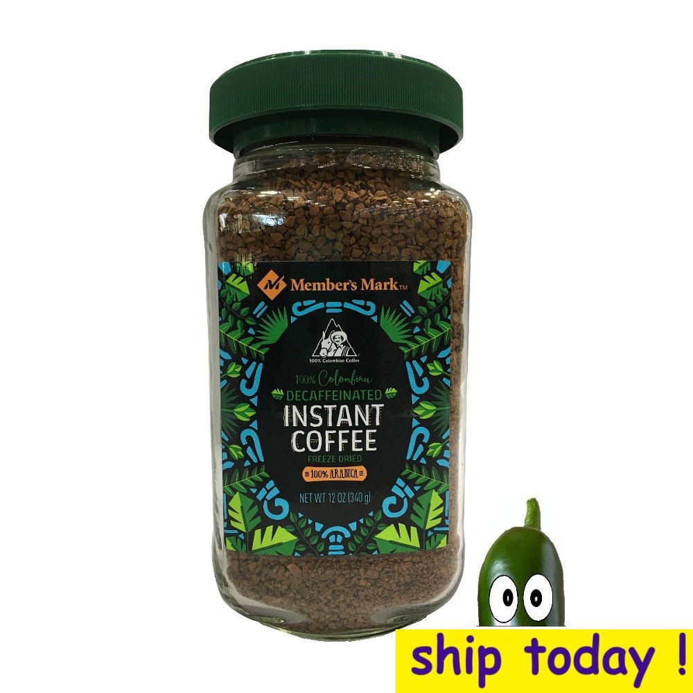 Member's Mark Colombian Decaffeinated Instant Coffee 340g Members Mark 100 Arabica decaf green