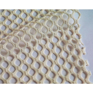 Dia.1cm Diamond Holes Mesh Polyester Fishnet Fabric Small Stretch