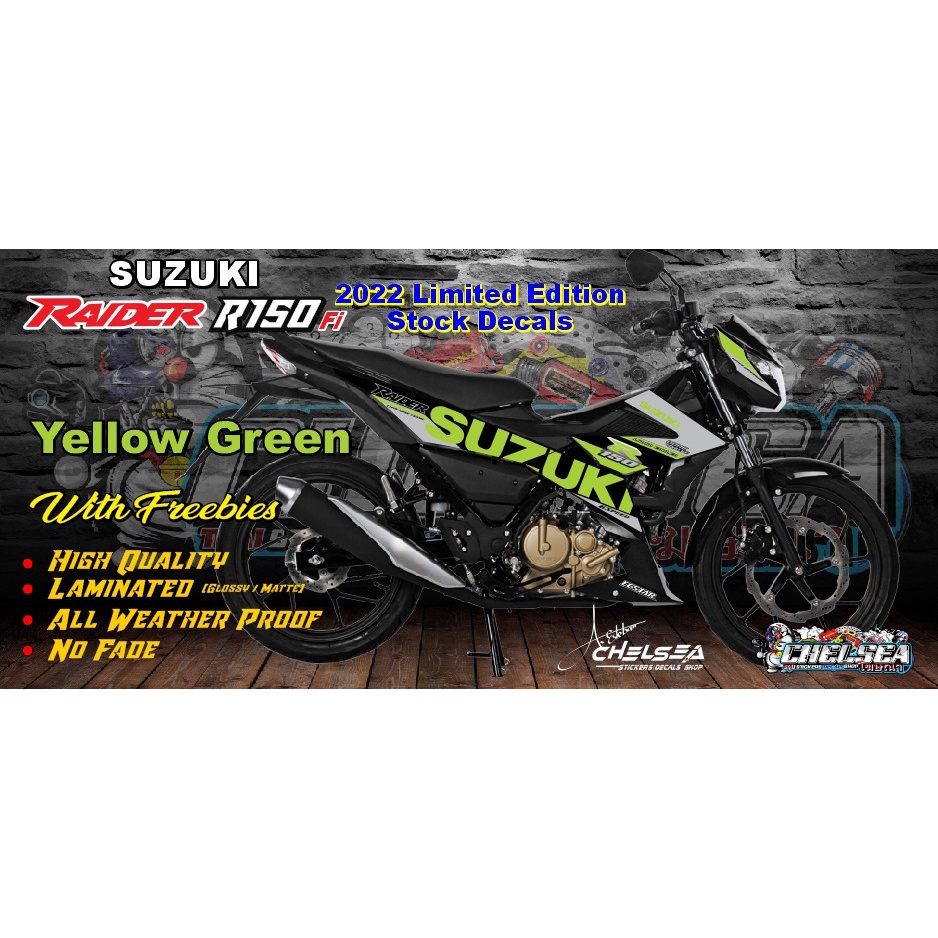 Suzuki Raider R150 Fi (2022) Limited Edition Stock Decals / Stickers ...