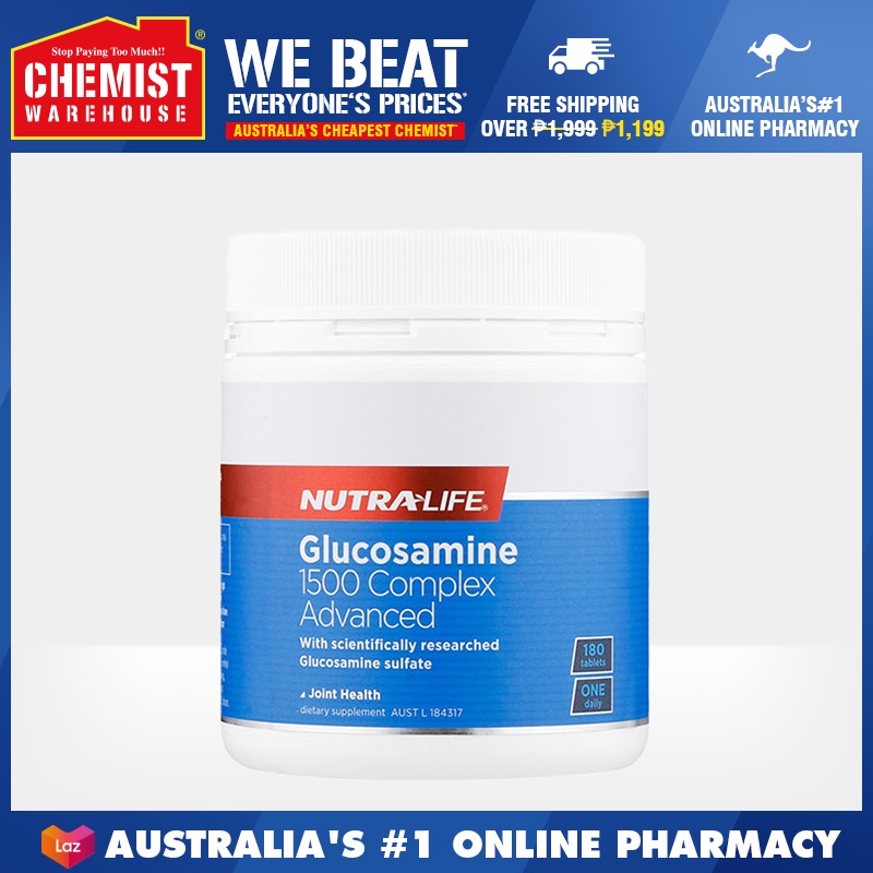 NutraLife Glucosamine 1500 Complex Advanced 180 Tablets Support Joint