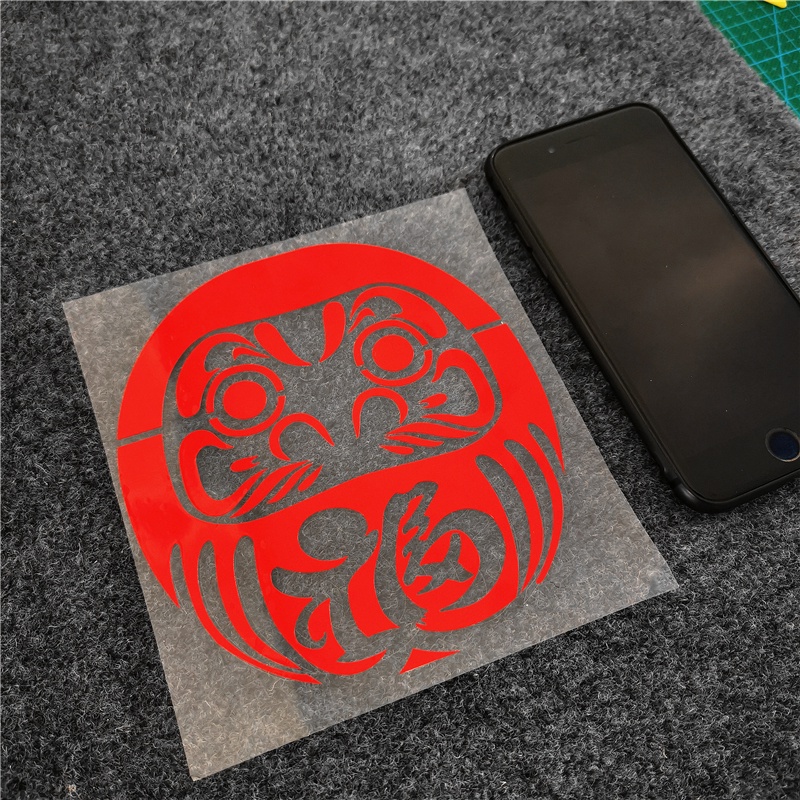 P-A190 JDM Fuel Tank Cap Reflective Sticker Dharma Blessing Body ...