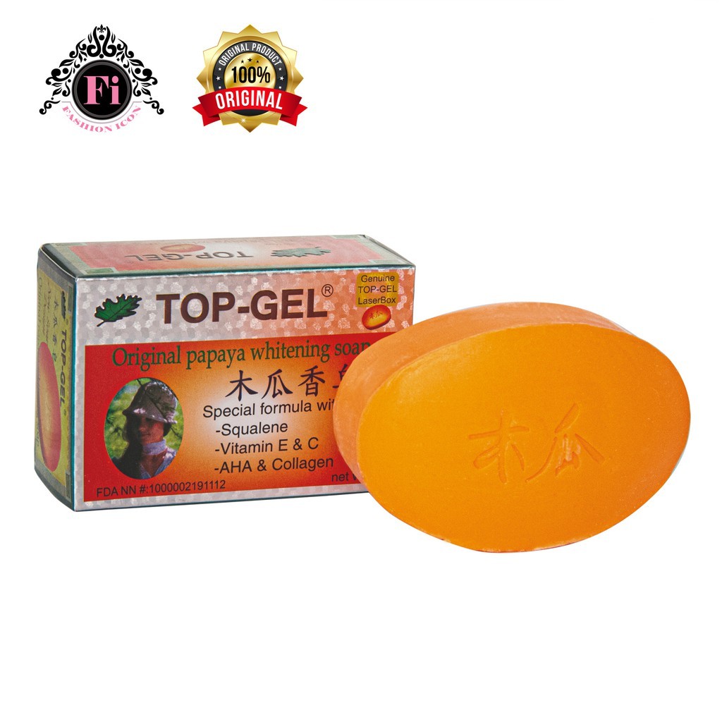 TopGel Papaya Whitening Soap Shopee Philippines