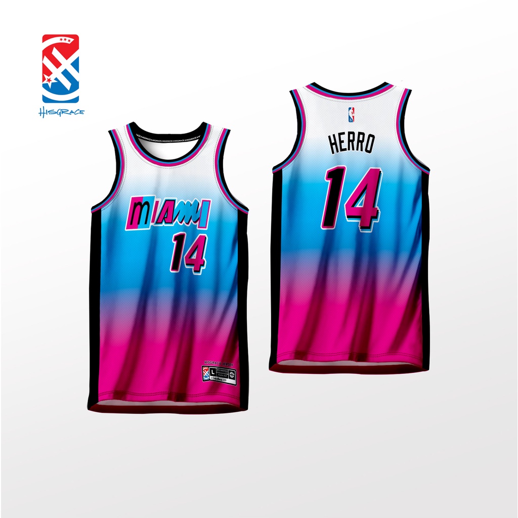 MIAMI HEAT WADE BLACK HG JERSEY FULL SUBLIMATION