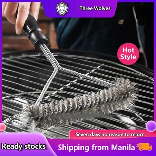 1pc Steel Wire Grill Brush For Cleaning Grill Grates, Bbq Brush