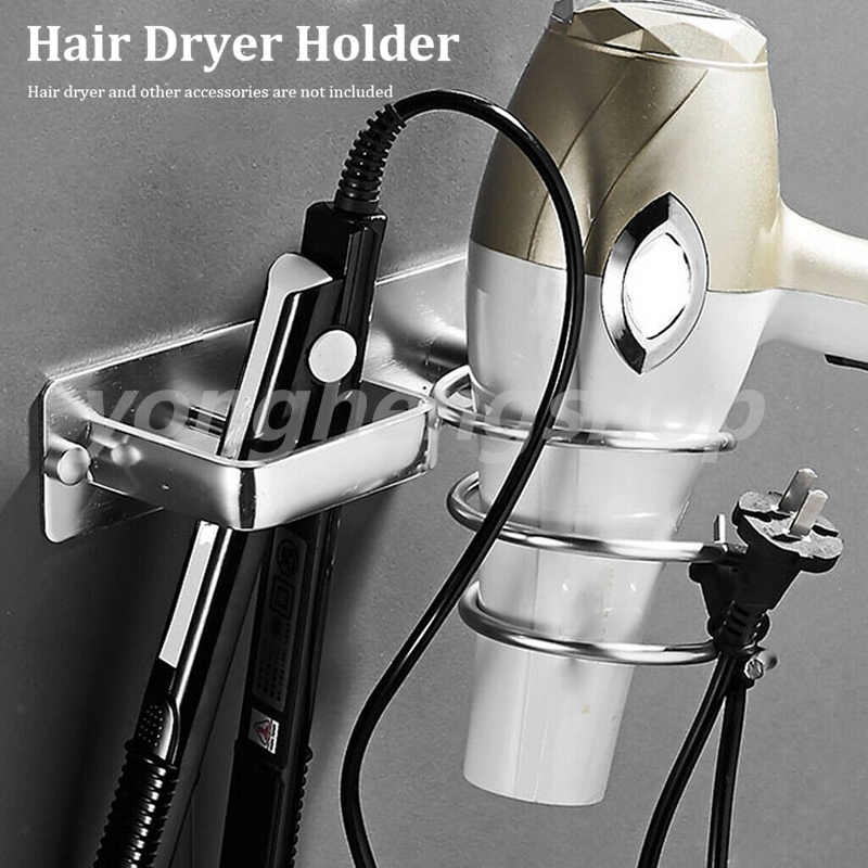 Multifunctional Space Aluminum Blower Bracket Curling Iron Storage Rack
