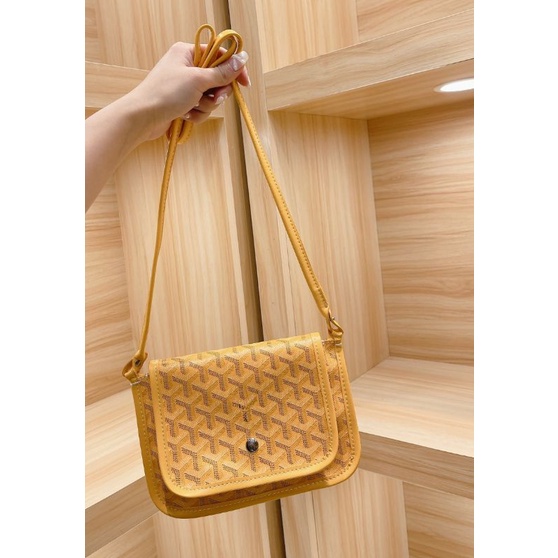 Goyard Plumet Pouch Yellow for Women