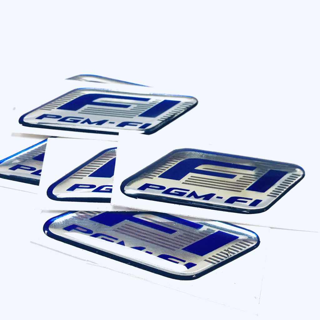 Flexible Embossed PGM-FI Honda 3D Logo Sticker | Shopee Philippines
