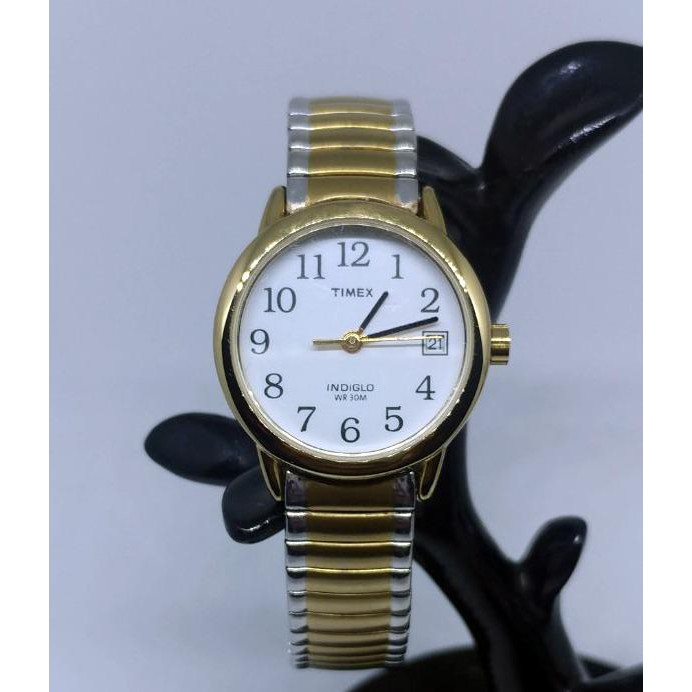 Timex indiglo hot sale gold watch