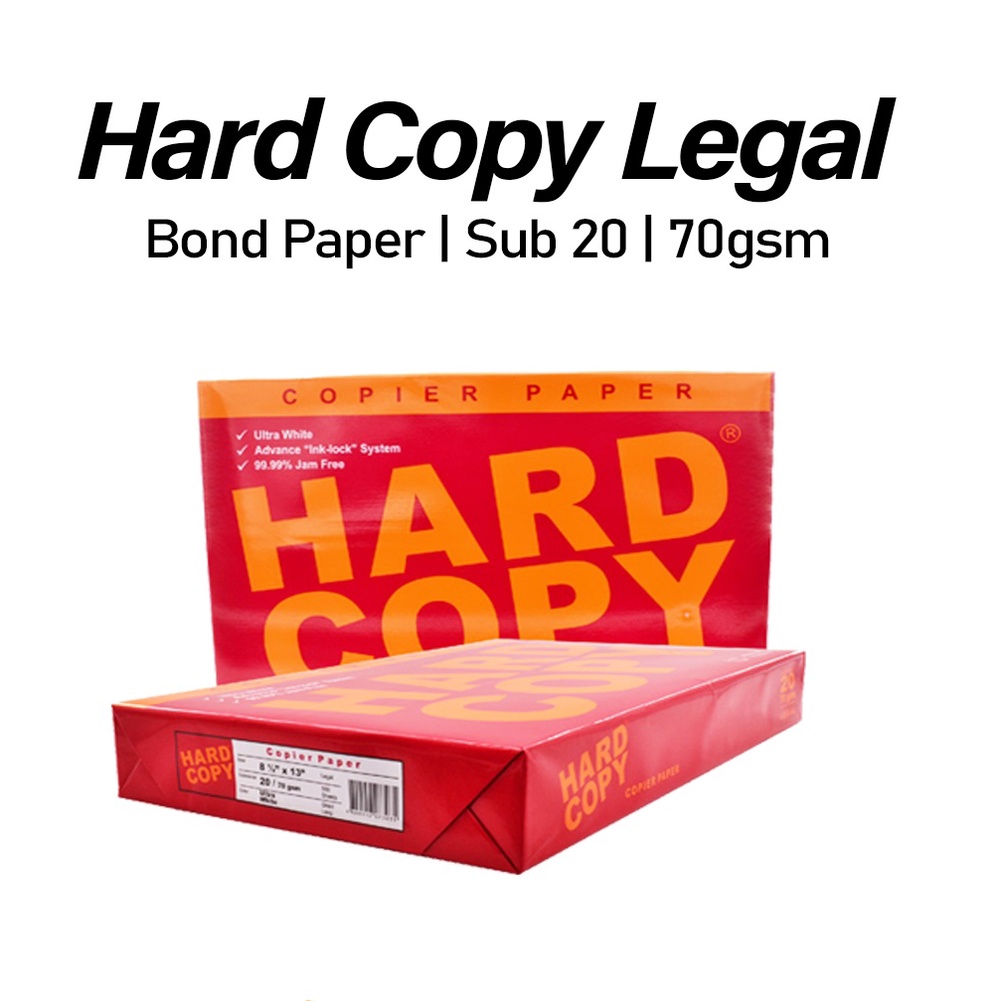 HARD COPY BOND PAPER [ Legal Size ] Copier Paper Shopee Philippines