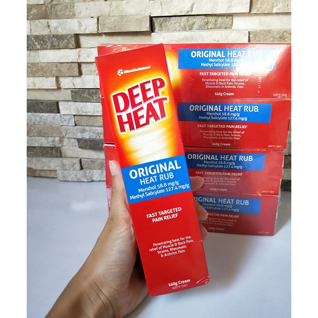 Deep Heat Original Heat Rub 140g Cream Shopee Philippines