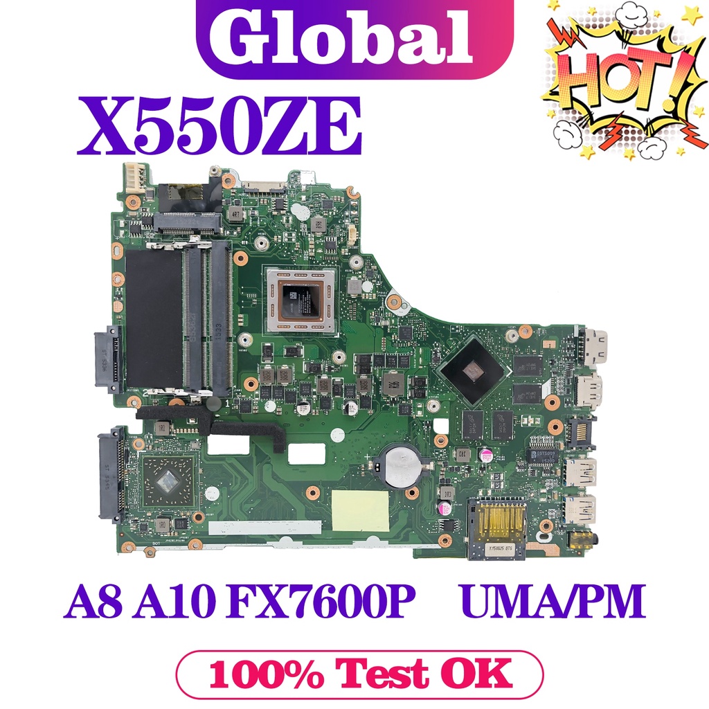 【Same day delivery】 Laptop Motherboard X550ZE X550ZA For ASUS X550Z