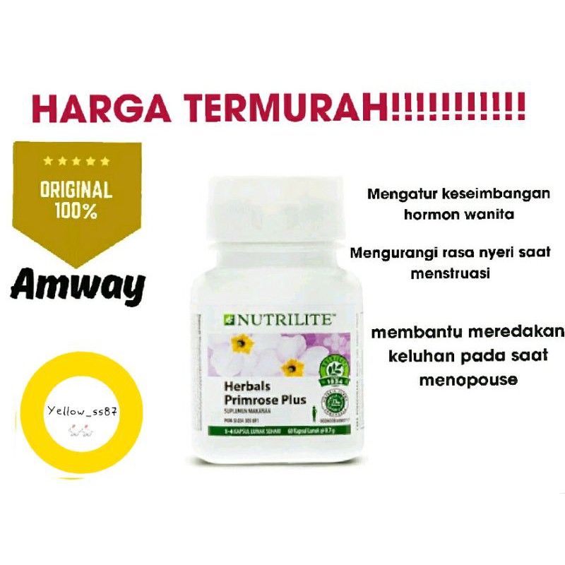 Nutrilite Primrose Plus Maintain Amway Women 's Hormon Balancer ...