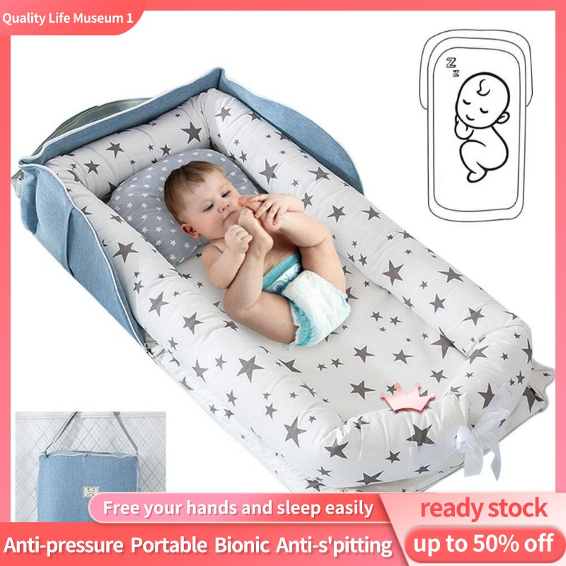 newborn baby portable bassinet bed crib set in steps cotton crib bionic  bed foldable baby bed - Main Image