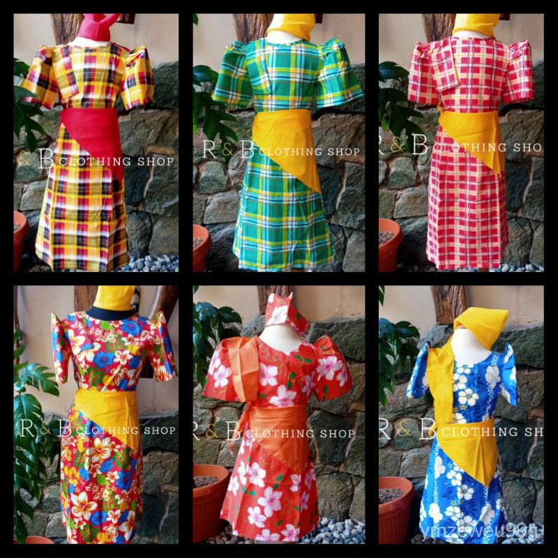 Filipiniana dress for hot sale teens