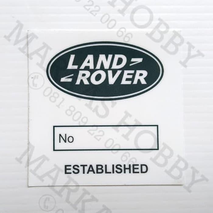 Landrover Quality Control Stickers / Stickers (Inner Sticker) | Shopee ...