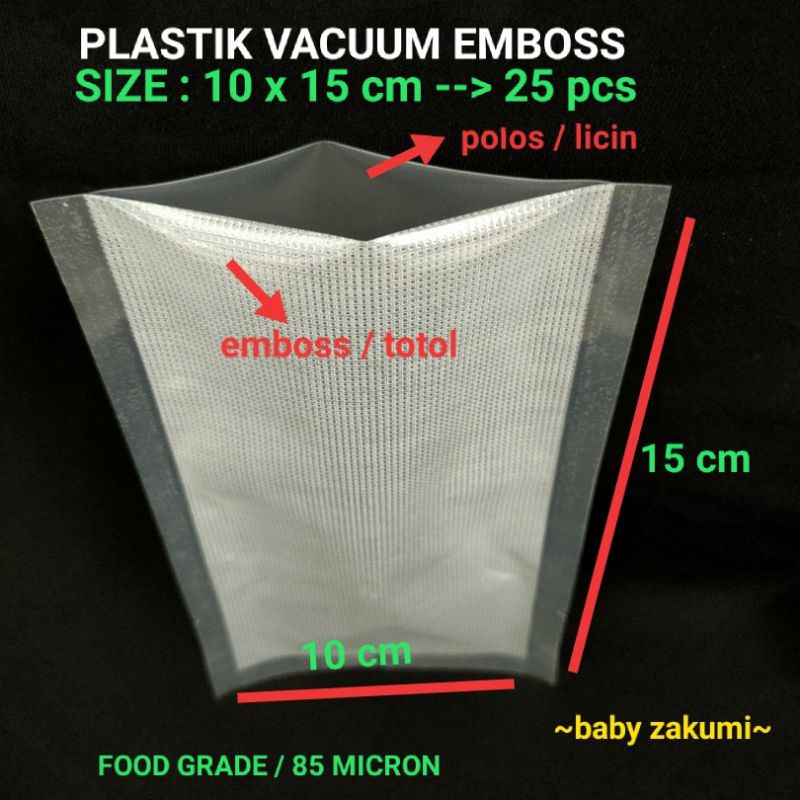 Plastic VACUUM EMBOSS/Plastic (10x15cm,12x20cm, 15x20cm, 15x25cm ...