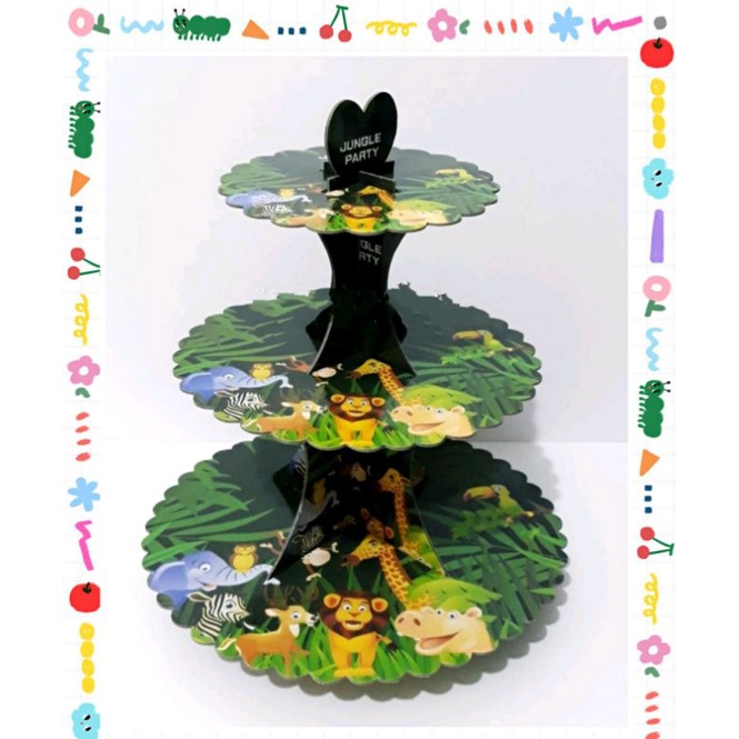 Safari cupcake stand （3 layers) Shopee Philippines