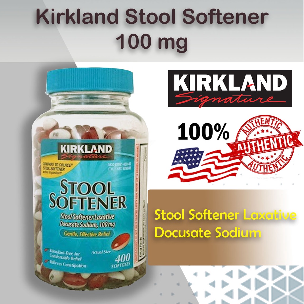 Kirkland Stool Softener (100 mg 400 Softgels) Shopee Philippines