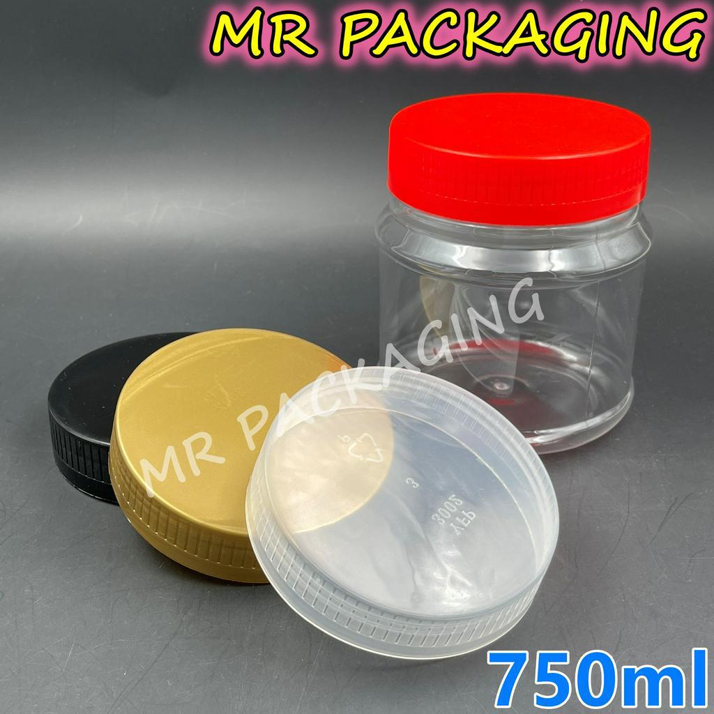 Raya Cookie Jar - 750ml PET Container [1set] - Empty Plastic Biscuit ...