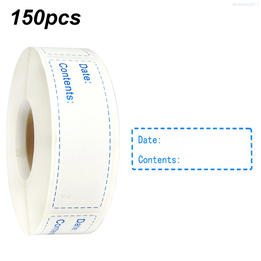 150pcs/roll Date Sticker Roll Refrigerator Date Content Label Removable ...