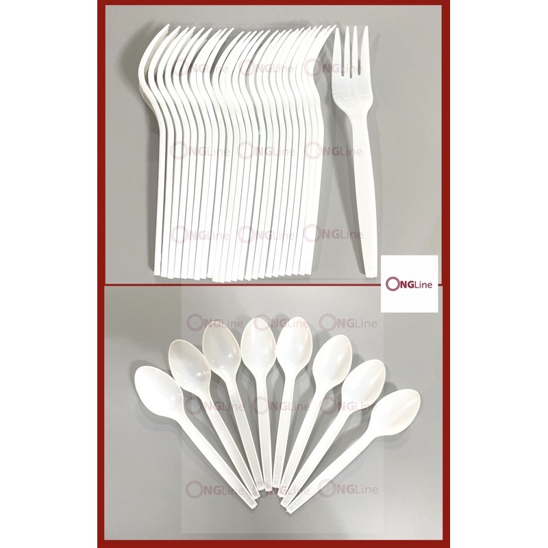 25 pcs. / Disposable Spoon and Fork Shopee Philippines