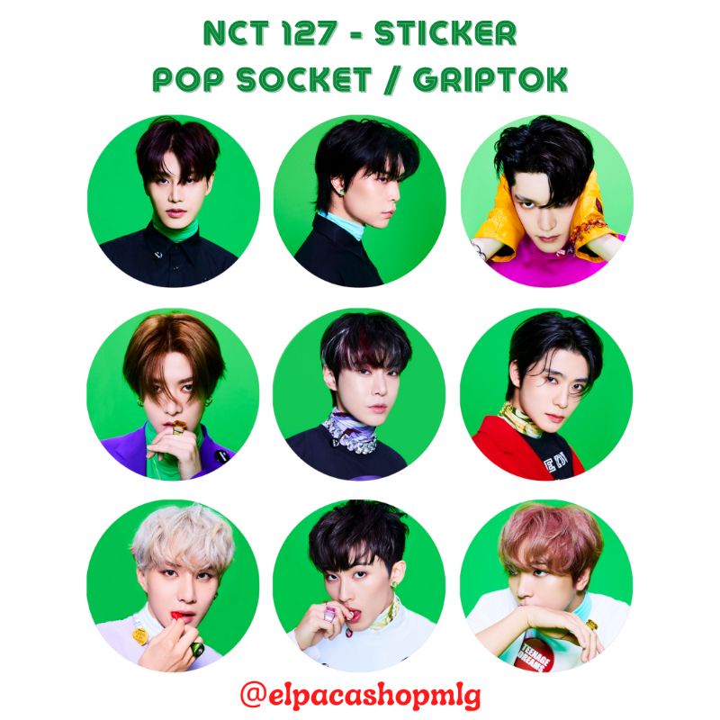 Nct 127 - POP SOCKET STICKER / GRIPTOK | Tail, HAECHAN, JOHNNY, YUTA ...