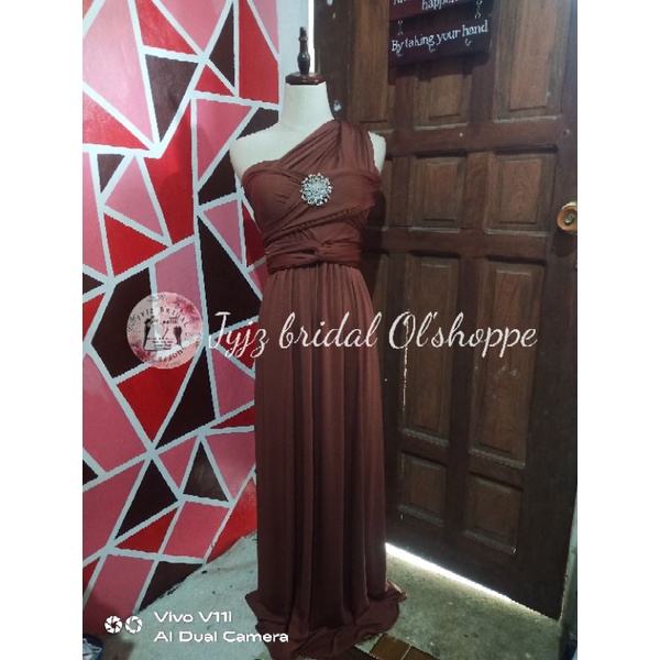 choco brown infinity dress Shopee Philippines