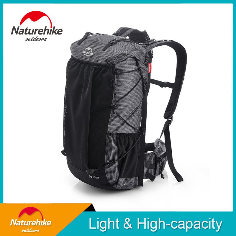 Naturehike 60L Camping Backpack Hiking Bag Lightweight Travel Backpack With Rain Cover included Shopee Philippines