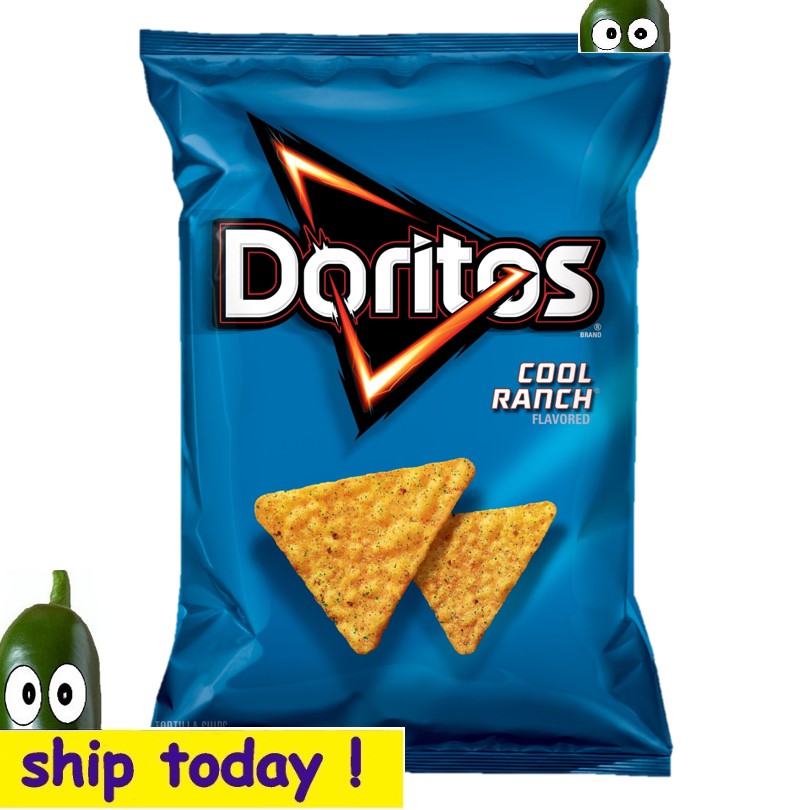 DORITOS COOL RANCH Flavored Tortilla Chips 7 oz / 198 g munchies n
