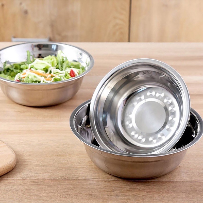 [555] Stainless Steel cake mixing bowl Shopee Philippines