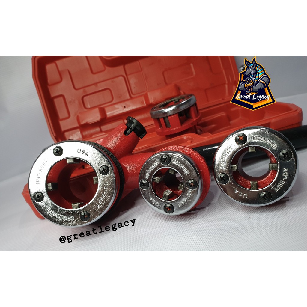 MAKUTE U.S.A 5 Pcs. Ratchet Die Stock Pipe Threader | Shopee Philippines