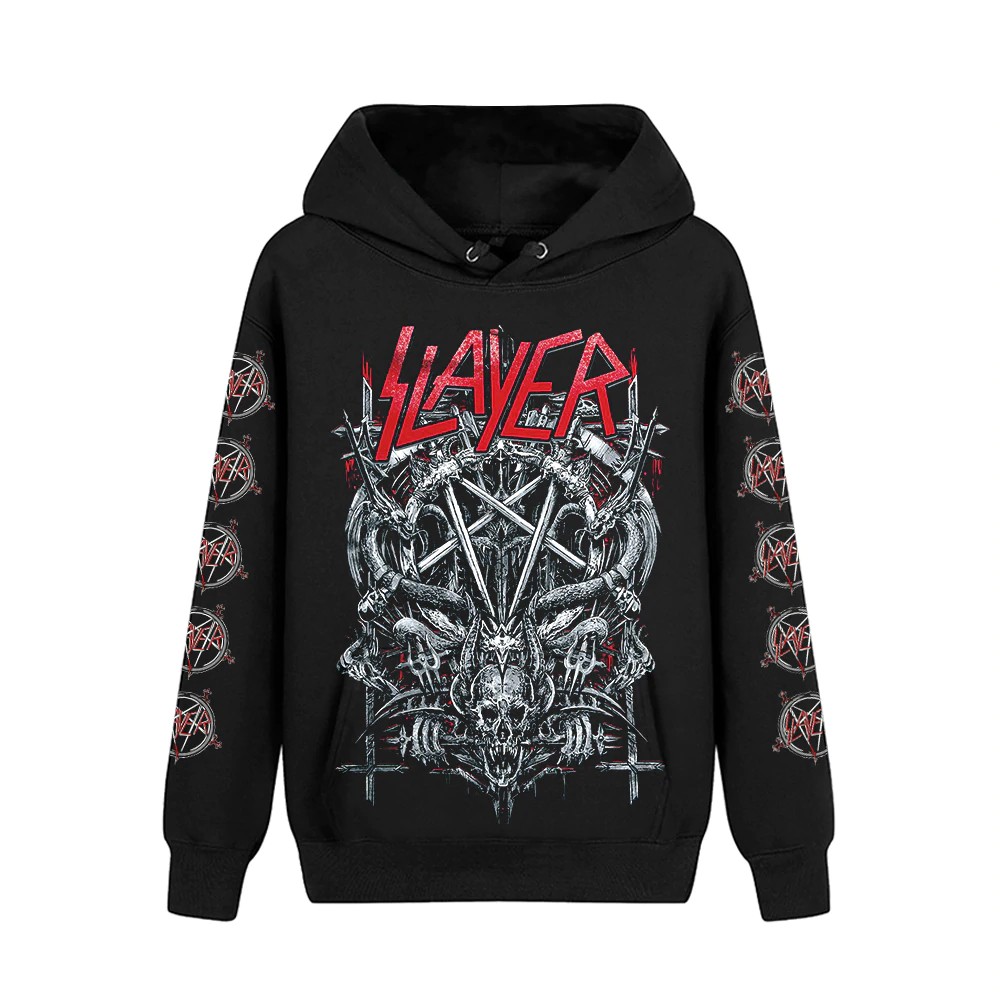 6 Designs Slayer Band Pollover Sweatshirt Rock Nice Soft Hoodies Punk Heavy Thrash Metal Sudadera Skull Demon Hoddie Shopee Philippines