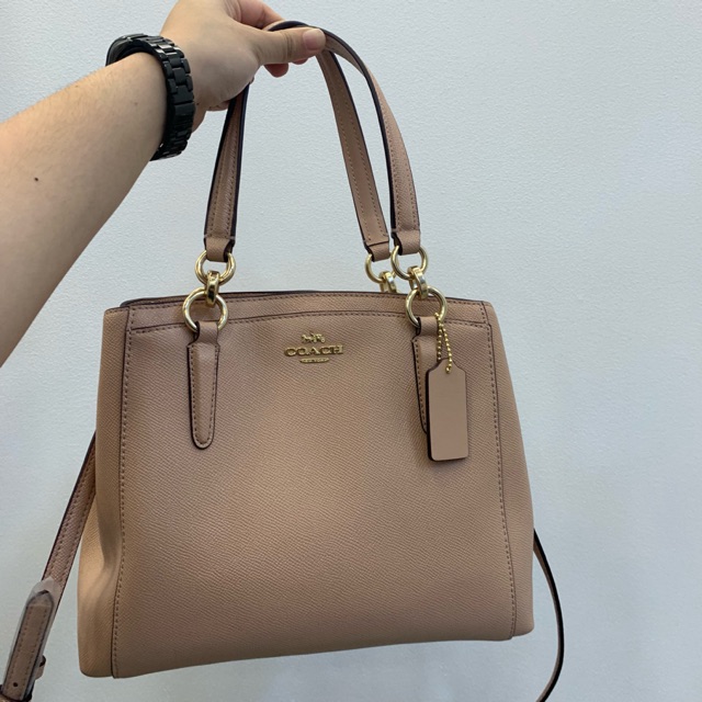 Authentic Coach Nude Sling Bag