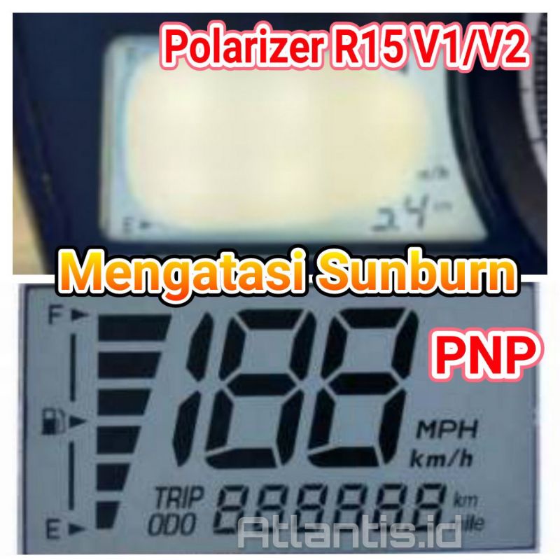 Polarizer LCD Speedometer Yamaha R15 V1/V2 Plug And Play Shopee
