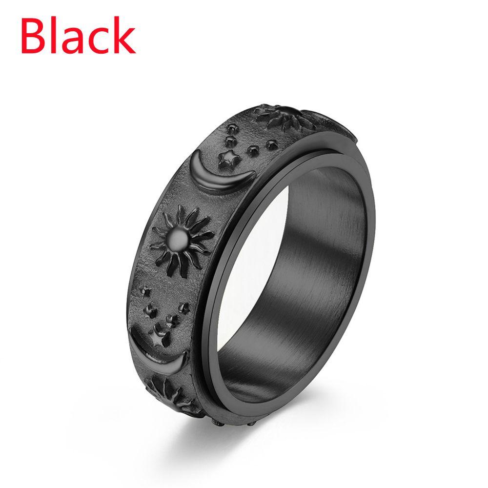 PEAPLE Anxiety Rings Freely Spinning Vintage Titanium Steel Spinner ...