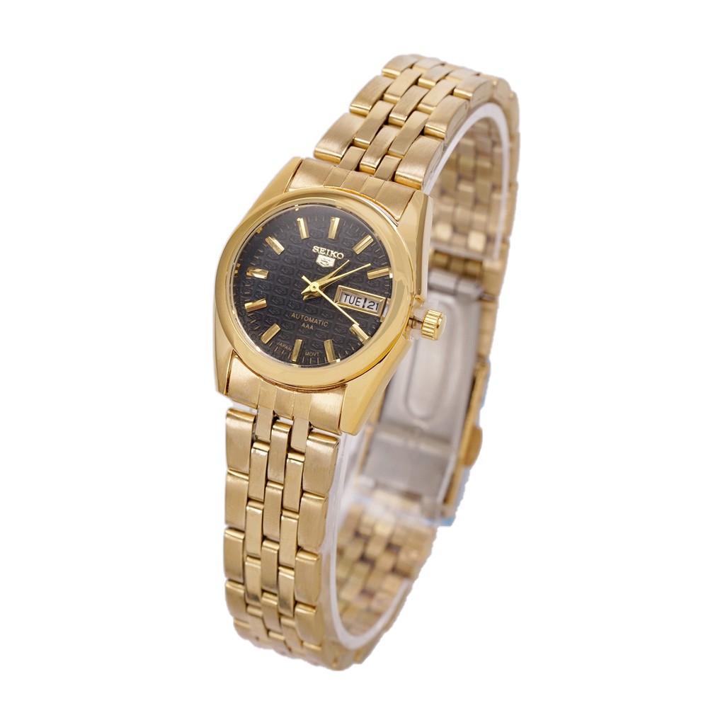 Seiko steel Gold couple watch autosecond waterproof SEK40 Shopee Philippines