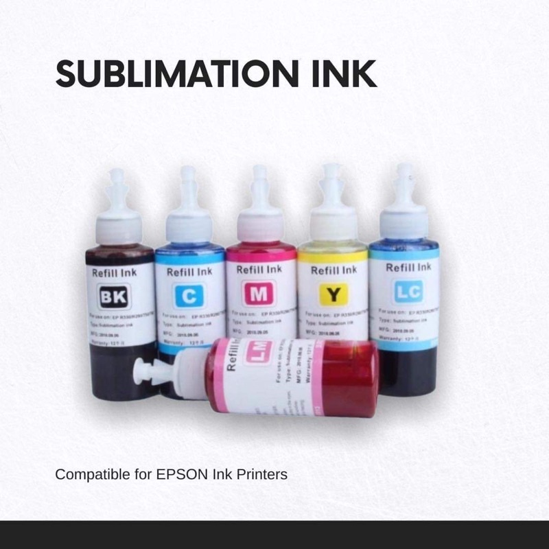 Prom Premium Sublimation Ink 6colors For EP Printer 70ML | Shopee ...