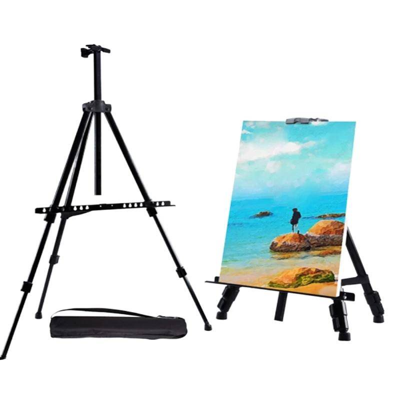 High Quality Adjustable Tripod Painting Easel Stand Aluminium Alloy Canvas Paint Holder Display