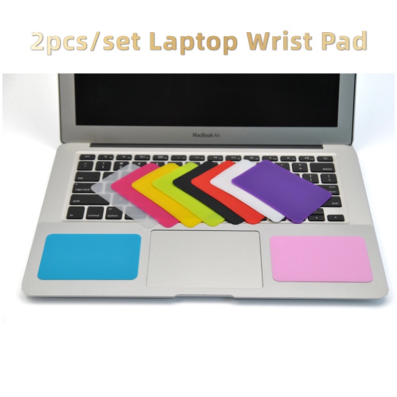 2pcs/set Laptop Wrist Pad Color Silicone Palm Rest Wrist Rest Film for
