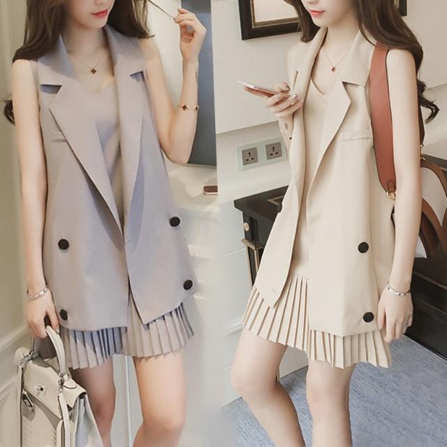 Summer New Korean Jumper Dress Suit Short Skirt Two-Piece Korean ...