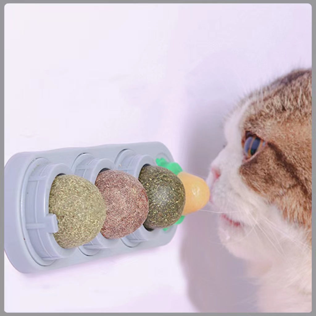 4Pcak Catnip Ball Toy For Cats, Detachable Cat mint Treats Catnip Candy