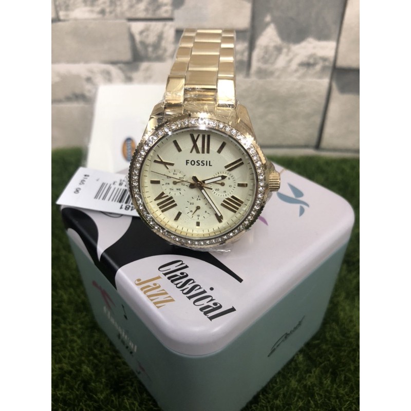 FOSSIL Cecile Stone bezel watch